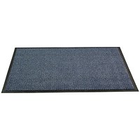 Floortex Door Mat, Dust & Moisture Control, Polypropylene, 900mmx1500mm, Blue Floortex Door Mat, Dust & Moisture Control, Polypropylene, 900mmx1500mm, Blue