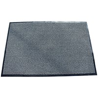 Floortex Indoor Entrance Mat, Hard Wearing, 800x1200mm, Grey Floortex Indoor Entrance Mat, Hard Wearing, 800x1200mm, Grey