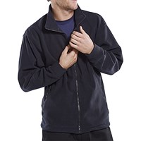 Beeswift Standard Fleece Jacket, Navy Blue, 5XL