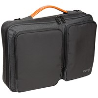 i-stay 15.6 Inch Slim Laptop Case Sleeve with Strap, 410x100x290mm, Black/Grey