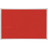 Franken X-traLine Noticeboard, Felt, W1200xH900mm, Red