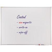 Franken X-tra Line Whiteboard, Aluminium Frame, 600xH450mm