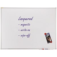 Franken X-tra Line Magnetic Whiteboard, Lacquered Steel Surface, 900x600mm