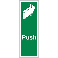 5 Star Push Sign Save Vinyl 150x50mm