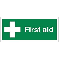5 Star First Aid Sign Save Vinyl 150x125mm