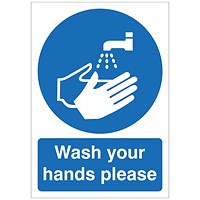 5 Star Wash Your Hands Please Sign Save Vinyl A5
