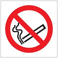 5 Star No Smoking Symbol Sign Save Vinyl 100x100mm