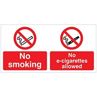 5 Star No Smoking No E-Cigarettes Allowed Plas 150x300