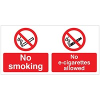 5 Star No Smoking No E-Cigarettes Allowed Vinyl 150x300