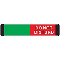 5 Star Do Not Disturb Slider Sign Anodised Aluminium 50x200mm