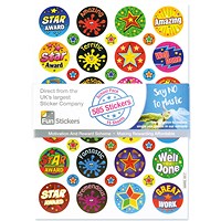 Fun Stickers 585 Achievement Stickers A5 (Pack of 15) Mars 1917