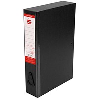 5 Star Office Classic Box File Black (Pack of 10)