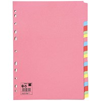 5 Star Subject Dividers, 20-Part, A4, Assorted