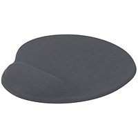 5 Star Mouse Mat with Wrist Rest, Charcoal