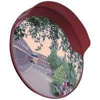 5 Star Keylight Outdoor Convex Mirror with Hood 450mm Dia