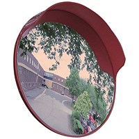 5 Star Keylight Outdoor Convex Mirror with Hood 600mm Dia