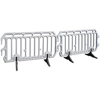 Traffic-Line Crowd Barrier HDPE 2220x1000mm Grey