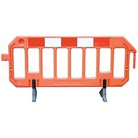 Traffic-Line Gate Barrier HDPE 1000x2000 Org + Red/Wht Panel