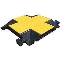Traffic-Line Cable Protect Ramp Crossover Sec 597x740 Ylw/Blk