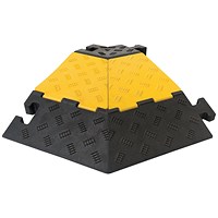 Traffic-Line Cable Protect Ramp Large Right Angle Sec Ylw/Blk