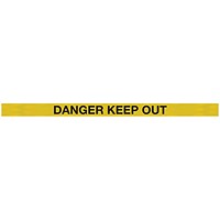 WeatherMaster 250 Yellow Post Danger Keep Out Ylw/Blk Pack 2