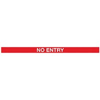 WeatherMaster 250 Twin Yellow Post No Entry Red/White Pack 2