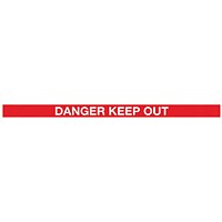 WeatherMaster 250 Twin Red Post Danger Red/White Pack of 2