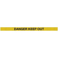 SafetyMaster 450 Red Post Danger Yellow/Black 3.4m Pack of 2