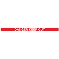 SafetyMaster 450 Twin Red Post Danger Red/White 3.4m Pack 2