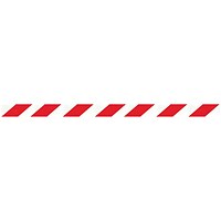 WallMaster 300 Barrier P/Chrome with Red/Wht Belt 3m