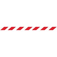 WallPro 300 Magn Back Barrier Blk + Red/Wht Belt 3m