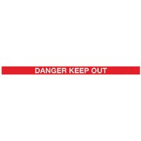 WallPro 300 Magn Barrier Blk Danger Keep Out Red/Wht 3m