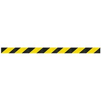 WallPro 400 Magn Back/Belt End Barrier Blk with Ylw/Blk Belt 4.6m