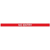 WallPro 400 Magn Back/Belt End Barrier Blk + No Entry Red/Wht 4.6m