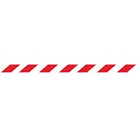 WallPro 450 Magn Back/Belt End Barrier Blk + Red/Wht Belt 7.6m