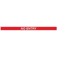 WallPro 450 Magn Back/Belt End Barrier Blk + No Entry Red/Wht 7.6m