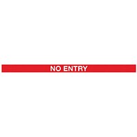 WallPro 450 Magn Back/Belt End Barrier Black + No Entry Red/Wht 9.1m