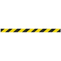 WallPro 750 Magn Back/Belt End Barrier Blk with Ylw/Blk Belt 16m