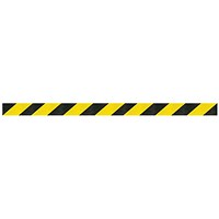 WallPro 750 Magn Back Barrier Blk with Ylw/Blk Belt 23m