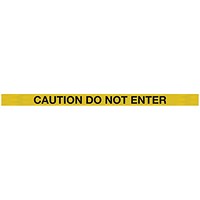 WallMaster 300 Magn Back Barrier Blk with Do Not Enter Ylw/Blk 3m
