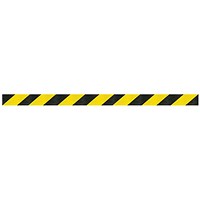 WallMaster 300 Magn Back Barrier P/Chrome with Ylw/Blk Belt 3m