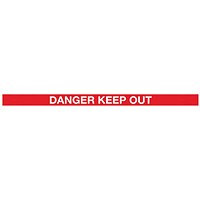 WallMaster300 Magn Back Barrier P/Chrome with Danger Red/Wht 3m