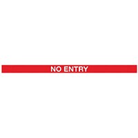 WallMaster 300 Magn Back Barrier Ylw with No Entry Red/Wht 3m