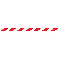 WallMaster 400 Magn Back Barrier Blk with Red/Wht Belt 4.6m