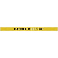 WallMaster 400 Magn Back Barrier Blk with Danger Ylw/Blk 4.6m