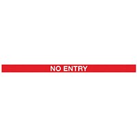 WallMaster 400 Magn Back Barrier Blk with No Entry Red/Wht 4.6m