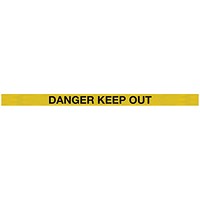 WallMaster 400 Magn Back Barrier Ylw with Danger Ylw/Blk 4.6m