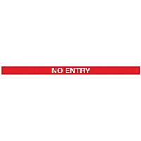 WallMaster 400 Magn Back Barrier Ylw with No Entry Red/Wht 4.6m