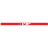 WallMaster 450 Magn Back/Belt End Barrier Blk + No Entry Red/Wht 10.6m