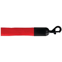 5 Star Economy Velour Rope Red 1.8m with Black Ends